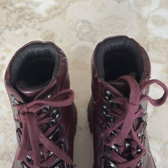 Call It Spring AVRIIL Chunky Heel Lace Up Ankle Boots Vegan - Picture 12 of 16